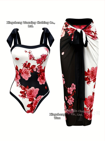 Μονόσωμο γυναικείο μαγιό με εκτύπωση, πολυεστερικό ύφασμα 82% και φόδρα 18%, επένδυση για το στήθος χωρίς μεταλλική στήριξη, χωρίς μανίκια