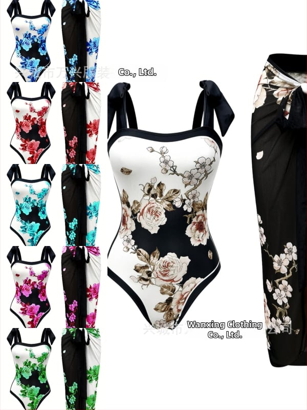 Μονόσωμο γυναικείο μαγιό με εκτύπωση, πολυεστερικό ύφασμα 82% και φόδρα 18%, επένδυση για το στήθος χωρίς μεταλλική στήριξη, χωρίς μανίκια