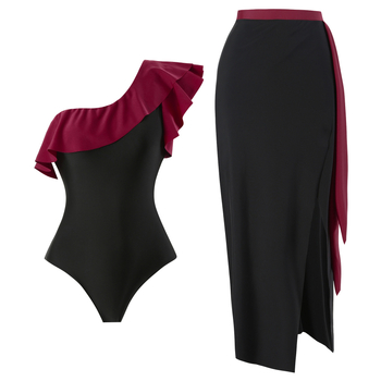 Μονόσωμο μαγιό χωρίς τιράντες με ενσωματωμένη επένδυση στήθους, μονόχρωμο, ύφασμα νάιλον 82% με επένδυση πολυεστέρα 95%