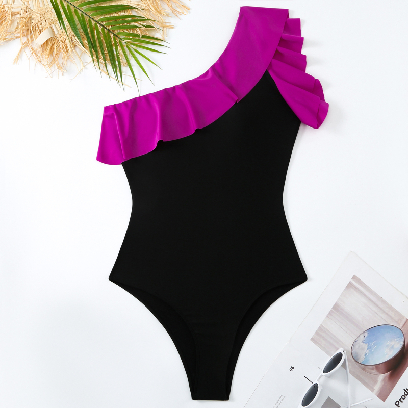 Μονόσωμο μαγιό χωρίς τιράντες με ενσωματωμένη επένδυση στήθους, μονόχρωμο, ύφασμα νάιλον 82% με επένδυση πολυεστέρα 95%