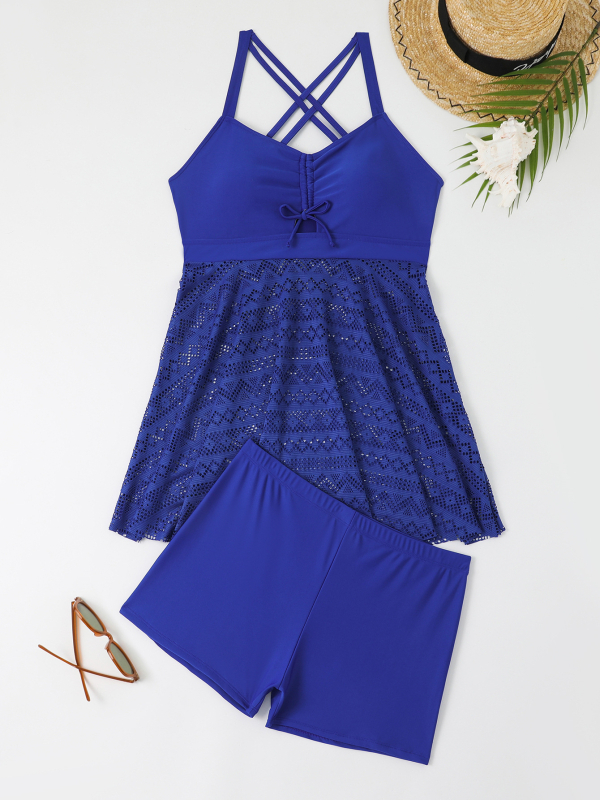 Γυναικείο ολόσωμο μαγιό με υψηλή μέση, χωρίς μανίκια, πολυεστερ-ελαστάν μίξη, με επένδυση στήθους, γρήγορο στέγνωμα