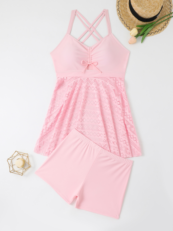 Γυναικείο ολόσωμο μαγιό με υψηλή μέση, χωρίς μανίκια, πολυεστερ-ελαστάν μίξη, με επένδυση στήθους, γρήγορο στέγνωμα