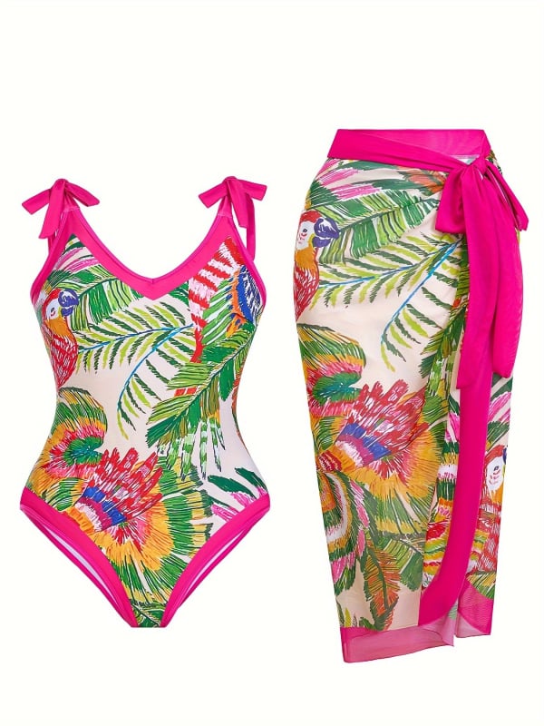 Μονόσωμο μαγιό για γυναίκες - σεξουαλικό τύπωμα με διάφανη επικάλυψη από δίχτυ, χωρίς μανίκια, πολυεστέρας, με επένδυση στο στήθος, χωρίς μεταλλικές στηρίξεις