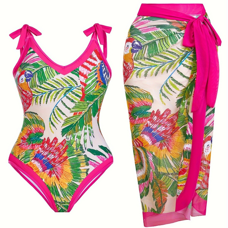 Μονόσωμο μαγιό για γυναίκες - σεξουαλικό τύπωμα με διάφανη επικάλυψη από δίχτυ, χωρίς μανίκια, πολυεστέρας, με επένδυση στο στήθος, χωρίς μεταλλικές στηρίξεις