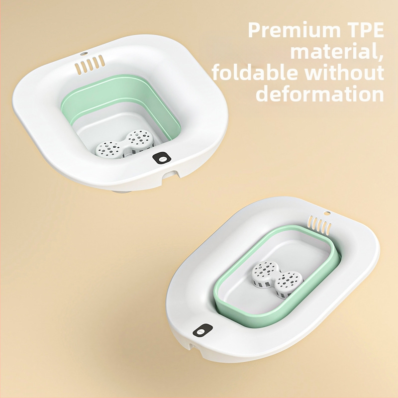 Електрическо биде с сгъваема масажна ваничка за крака за хемороиди, гинекологично ползване и следродилно изплакване