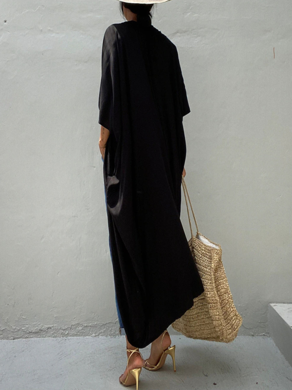 Γυναικείο σετ παραλίας: rayon αντηλιακό cardigan με κορυφή μπικίνι και κάλυμμα μαγιό, 280gsm, βαμβακερή επένδυση