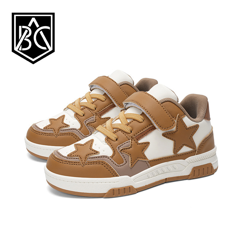 Bērnu sporta apavi ar Velcro aizdari, imitētā mikrofibra augšdaļa, elpojoša sieta iekšpuse, EVA zolīte, TPR zole