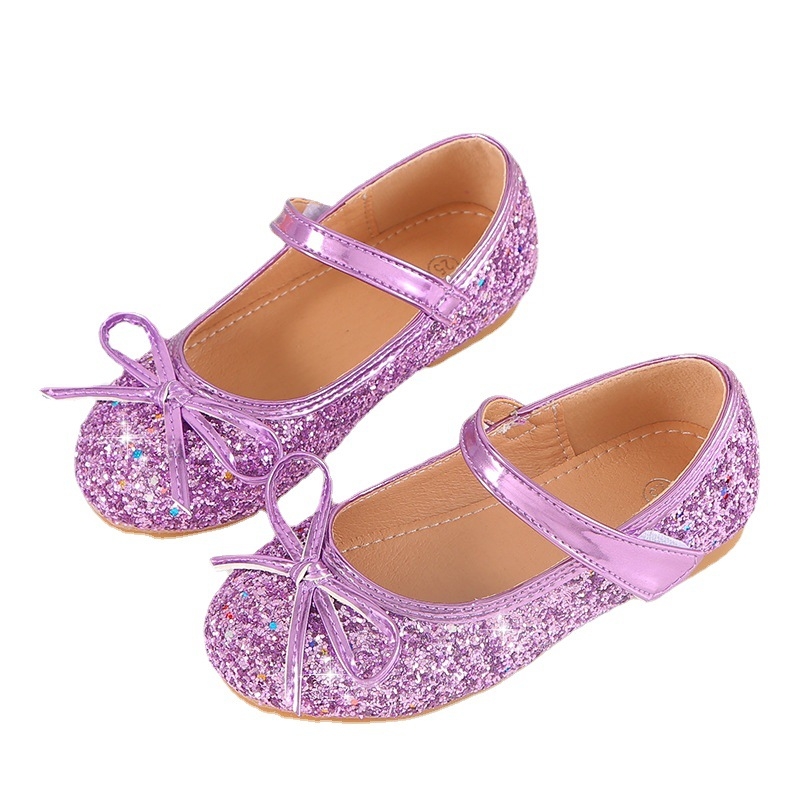 Meitenēm mikrofibra kurpes ar lenti, Velcro aizdare, mīksta zole, princeses stils