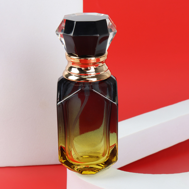 Стъклена бутилка за пръскане на парфюм с градиентен финиш, луксозна празна бутилка, персонализация налична, произход Zhejiang
