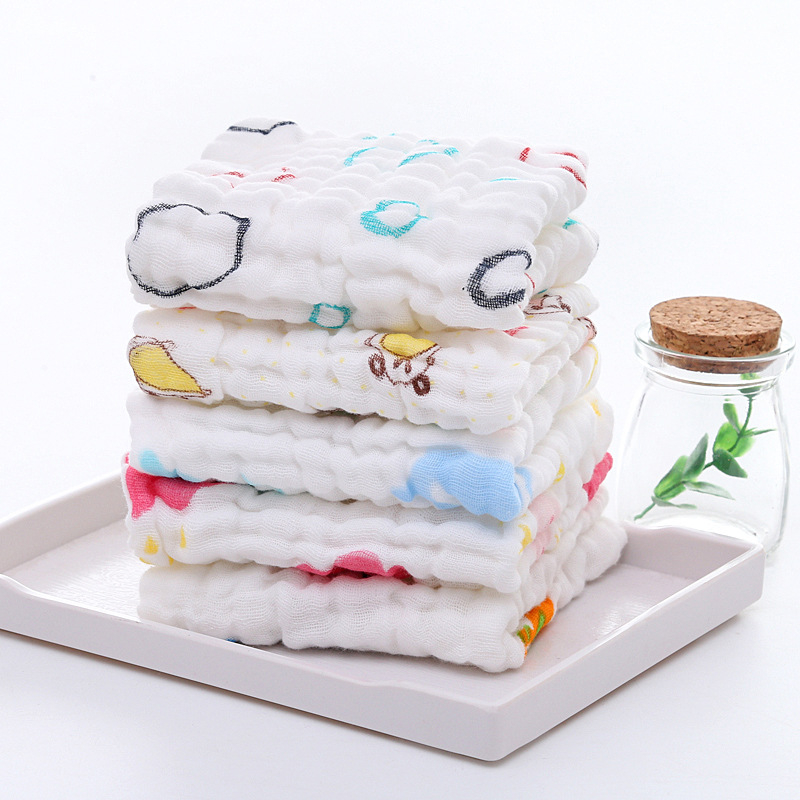 Παιδική πετσέτα από γάζα 25 g | Εκτύπωση, ύφανση απλή | Κατάλληλη για 0-1 ετών