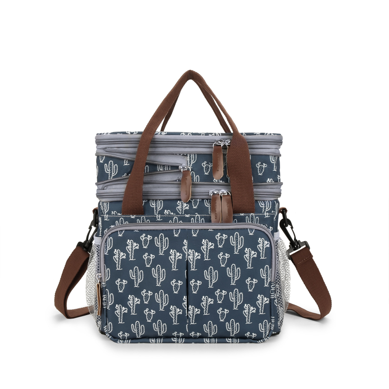 Pusdienu soma ar ūdensneizturīgu izolāciju, pārnēsājama un saliekama — Oxford audums (Materiāls: Oxford audums; Funkcijas: pārnēsājama, saliekama; Kategorija: Ice Pack)