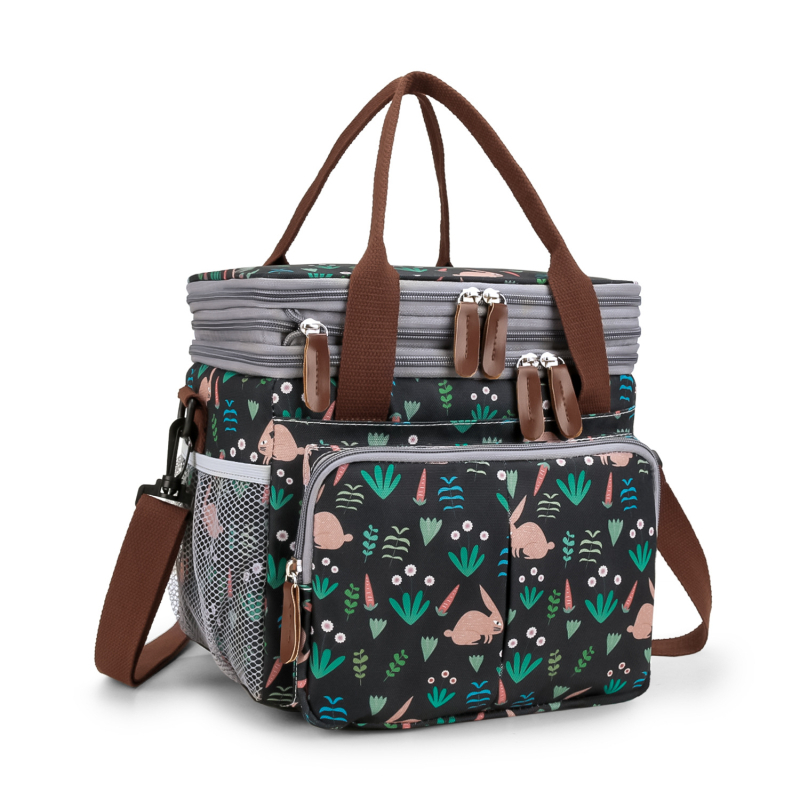 Pusdienu soma ar ūdensneizturīgu izolāciju, pārnēsājama un saliekama — Oxford audums (Materiāls: Oxford audums; Funkcijas: pārnēsājama, saliekama; Kategorija: Ice Pack)