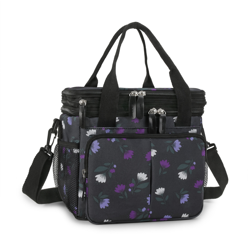 Pusdienu soma ar ūdensneizturīgu izolāciju, pārnēsājama un saliekama — Oxford audums (Materiāls: Oxford audums; Funkcijas: pārnēsājama, saliekama; Kategorija: Ice Pack)