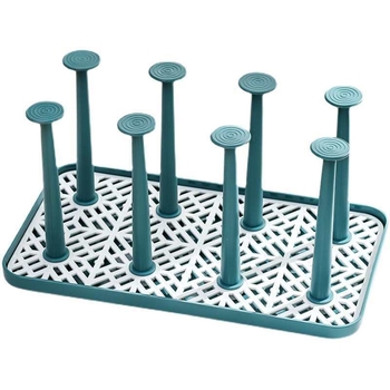 Plastmasas tējas krūzes turētājs ar invertētu nosusumu, virtuves uzglabāšanas plaukts