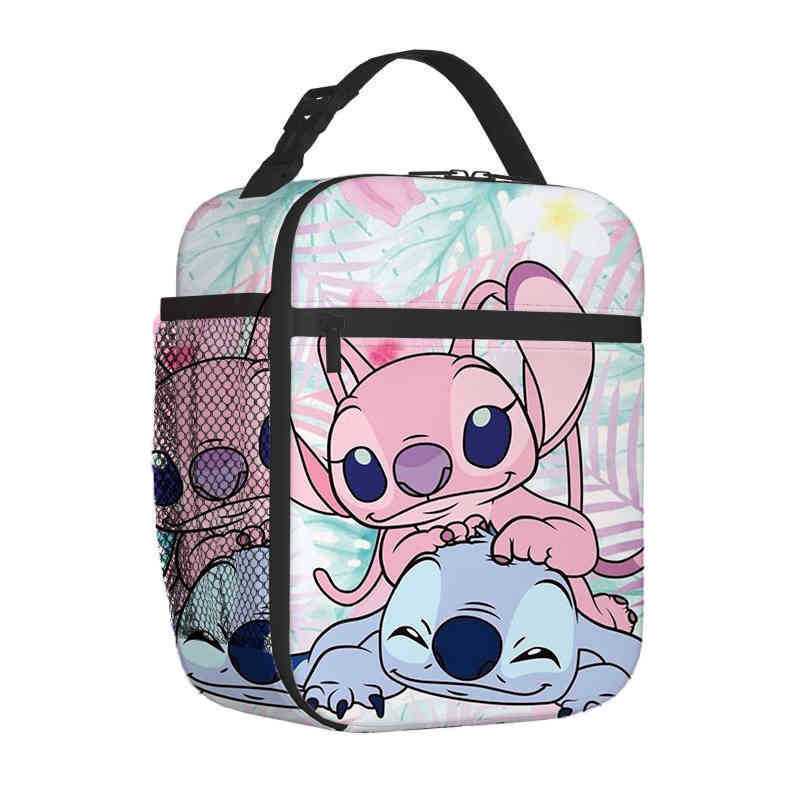 Чанта за обяд Stitch за ученици — термоизолирана, водоустойчива, ултралека, Oxford плат отвън, подплата полиестер