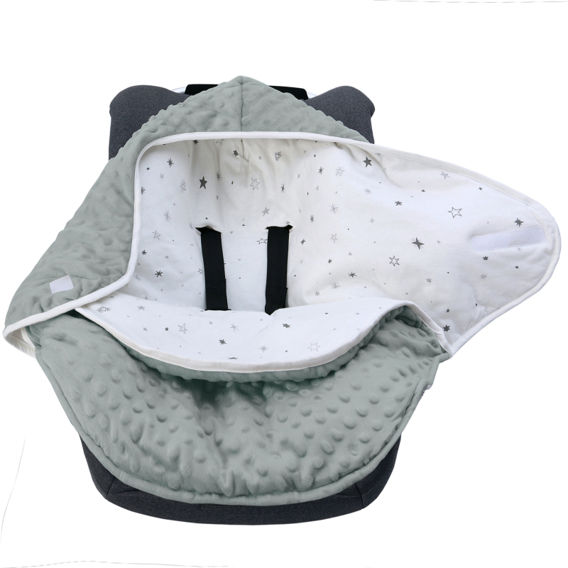 Новородено: квилтирана свалдълна спална торбичка за количка – 95% памук, полиестерно пълнеж, флорален модел, подходяща за новородени до 80 см, пролет-есен-зима