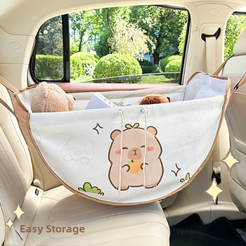 Τσαντάκι αποθήκευσης για την πλάτη του καθίσματος αυτοκινήτου, κρεμαστό, υφασμάτινο, ανθεκτικό στην πίεση, με λαβή, συμβατό με όλα τα οχήματα