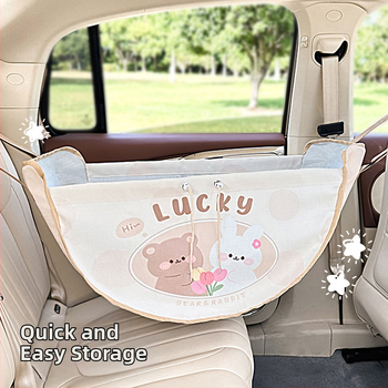 Τσαντάκι αποθήκευσης για την πλάτη του καθίσματος αυτοκινήτου, κρεμαστό, υφασμάτινο, ανθεκτικό στην πίεση, με λαβή, συμβατό με όλα τα οχήματα