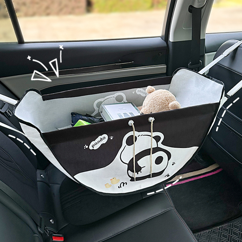 Τσαντάκι αποθήκευσης για την πλάτη του καθίσματος αυτοκινήτου, κρεμαστό, υφασμάτινο, ανθεκτικό στην πίεση, με λαβή, συμβατό με όλα τα οχήματα