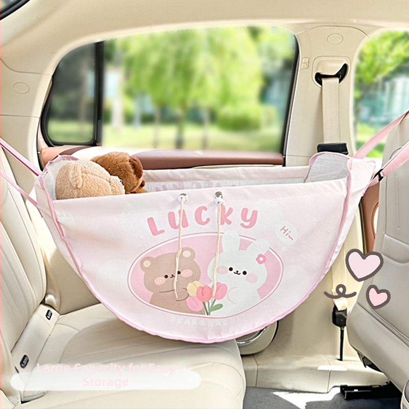 Τσαντάκι αποθήκευσης για την πλάτη του καθίσματος αυτοκινήτου, κρεμαστό, υφασμάτινο, ανθεκτικό στην πίεση, με λαβή, συμβατό με όλα τα οχήματα