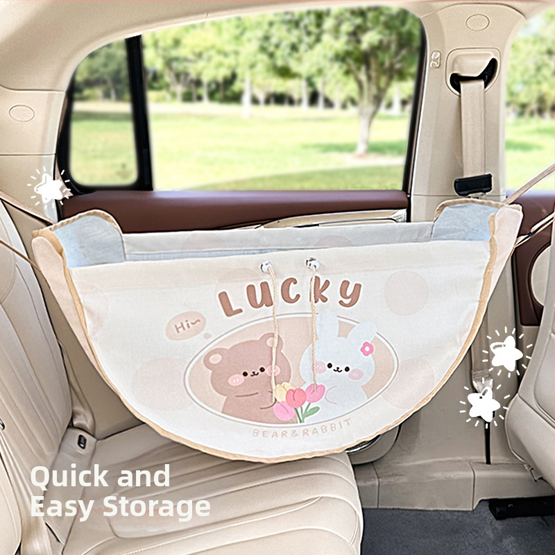 Τσαντάκι αποθήκευσης για την πλάτη του καθίσματος αυτοκινήτου, κρεμαστό, υφασμάτινο, ανθεκτικό στην πίεση, με λαβή, συμβατό με όλα τα οχήματα