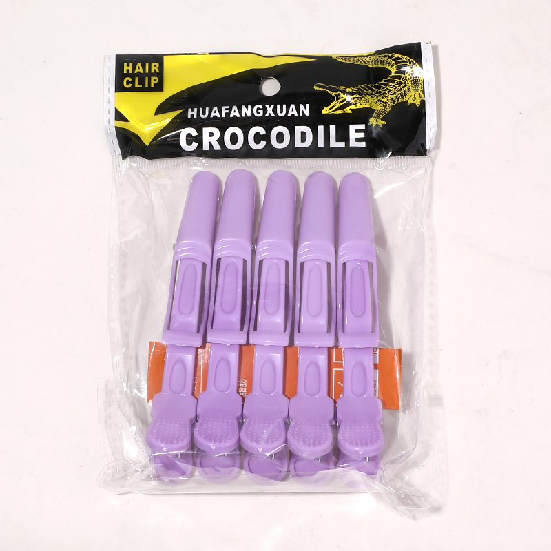 Yizulian 5 τεμάχια κλιπ μαλλιών σε σχήμα κροκοδειλίου για τοποθέτηση και διαχωρισμό μαλλιών
