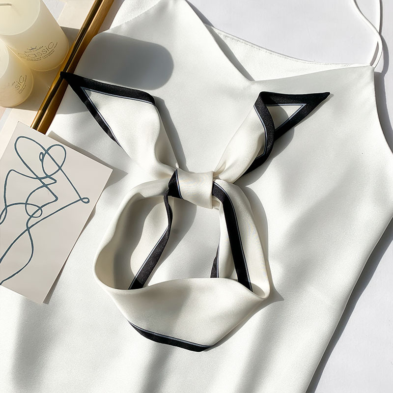 Matu šalle no imitēta zīda (imitēta zīda, vienkārša pīšana, druka, tie-dye)