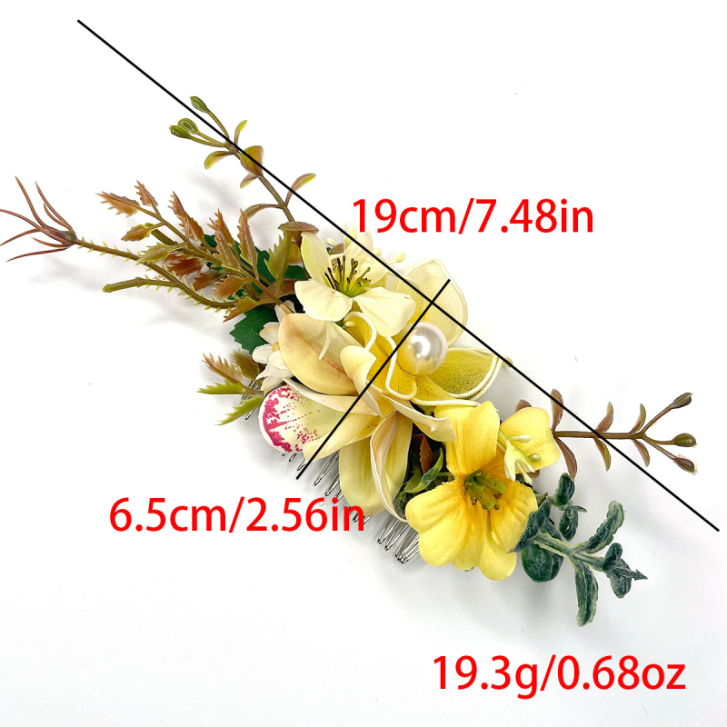 Auduma ziedu matu ķemme, roku darbs, oriģināls dizains, kāzu aksesuārs (materiāls: audums; stils: zieds; apstrāde: roku darbs; kategorija: galvas rotas)