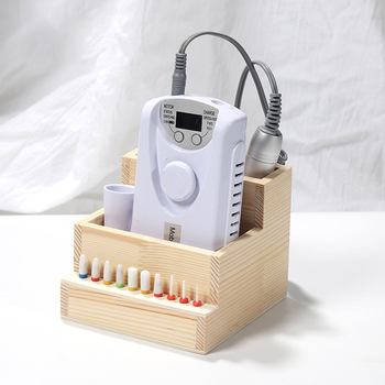 Σετ εργαλείων μανικιούρ — ιαπωνικού στυλ ξύλινο επιτραπέζιο κουτί αποθήκευσης, θήκη για γέλ πεν, οργανωτής βούρτσας σκόνης, 0,16 kg