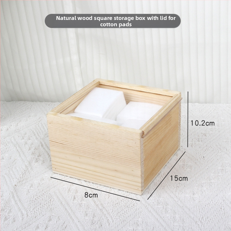 Σετ εργαλείων μανικιούρ — ιαπωνικού στυλ ξύλινο επιτραπέζιο κουτί αποθήκευσης, θήκη για γέλ πεν, οργανωτής βούρτσας σκόνης, 0,16 kg