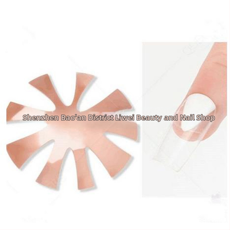 Liwei Εργαλεία μανικιούρ — Ανοξείδωτη πλάκα για γαλλικό μανικιούρ, μορφή/μοντέλο φόρμας, για δημιουργία κρυσταλλικού μανικιούρ