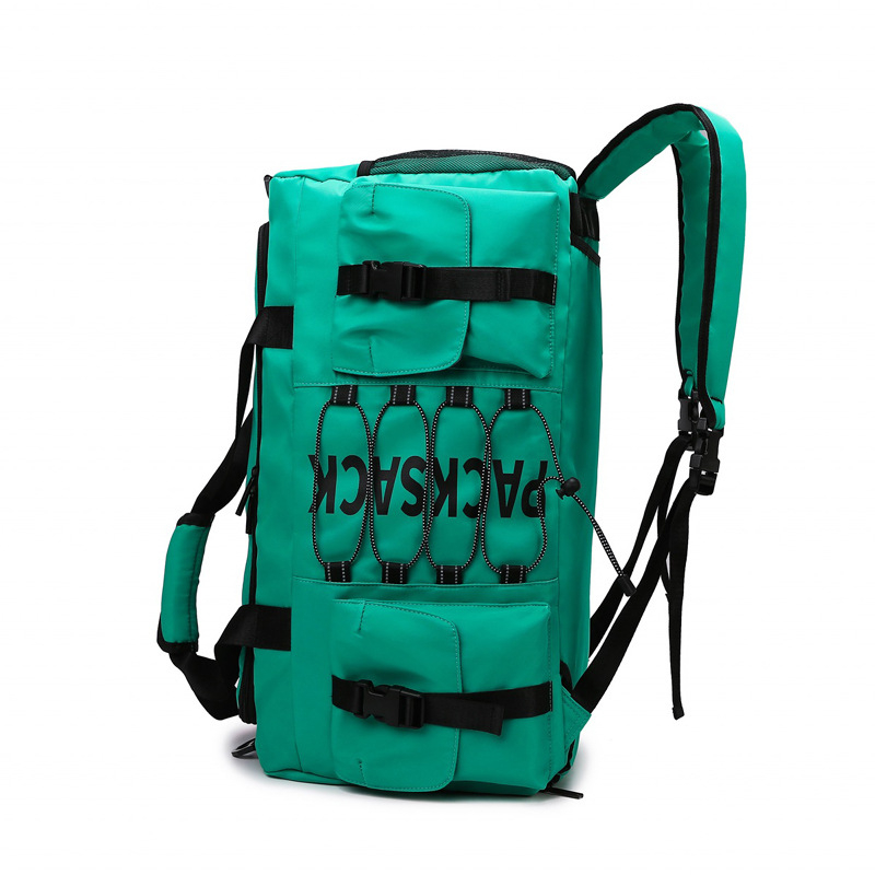 Ceļojumu mugursoma ar slapjo–sausā nodalījuma, jogas un fitnesa soma ar kurpju nodalījumu, ietilpība 56–75 l, Oxford audums, elpojošs, ūdensizturīgs un antibakteriāls