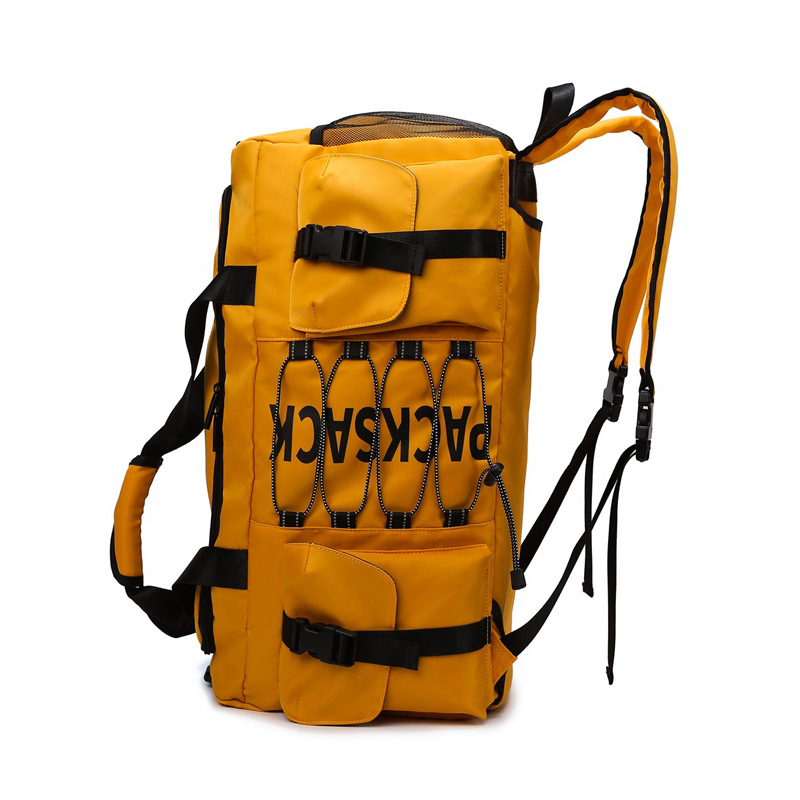 Ceļojumu mugursoma ar slapjo–sausā nodalījuma, jogas un fitnesa soma ar kurpju nodalījumu, ietilpība 56–75 l, Oxford audums, elpojošs, ūdensizturīgs un antibakteriāls