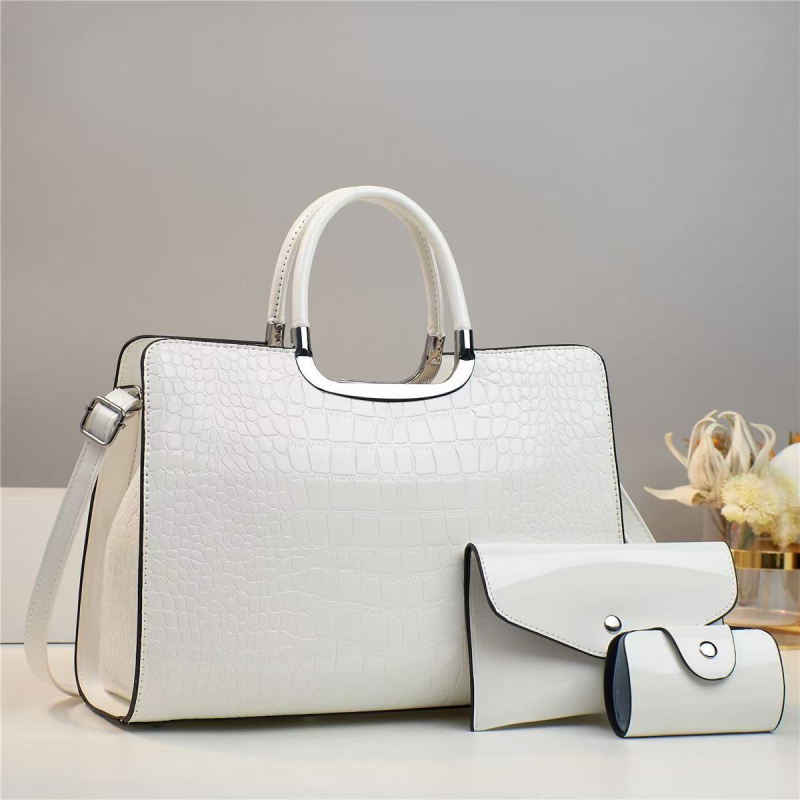 Geantă de umăr pentru femei — stil urban minimalist, piele PU, formă orizontal pătrată, fermoar, căptușeală din poliester