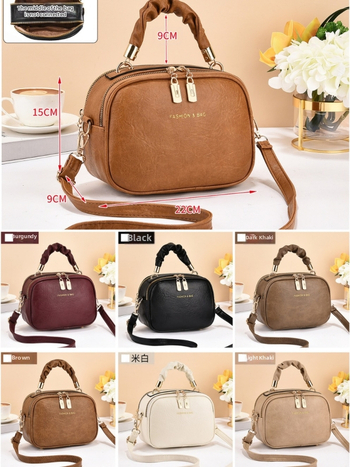 PU crossbody torba, gradski stil, veliki kapacitet, vodoravni kvadratni oblik, zatvarač, unutarnji džep za mobitel, unutarnji pretinci