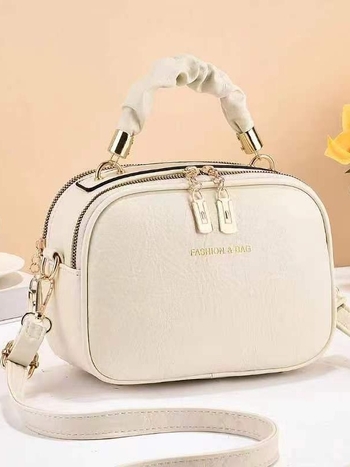 PU crossbody torba, gradski stil, veliki kapacitet, vodoravni kvadratni oblik, zatvarač, unutarnji džep za mobitel, unutarnji pretinci