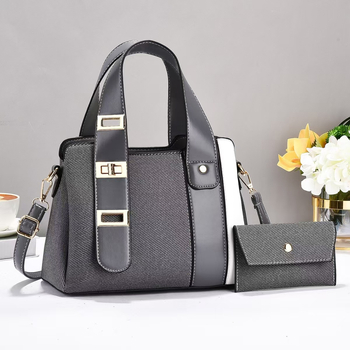 Τσάντα crossbody τύπου tote από PU, στυλ δρόμου, οριζόντιο τετράγωνο σχήμα, φερμουάρ για το άνοιγμα, εσωτερική τσέπη με φερμουάρ
