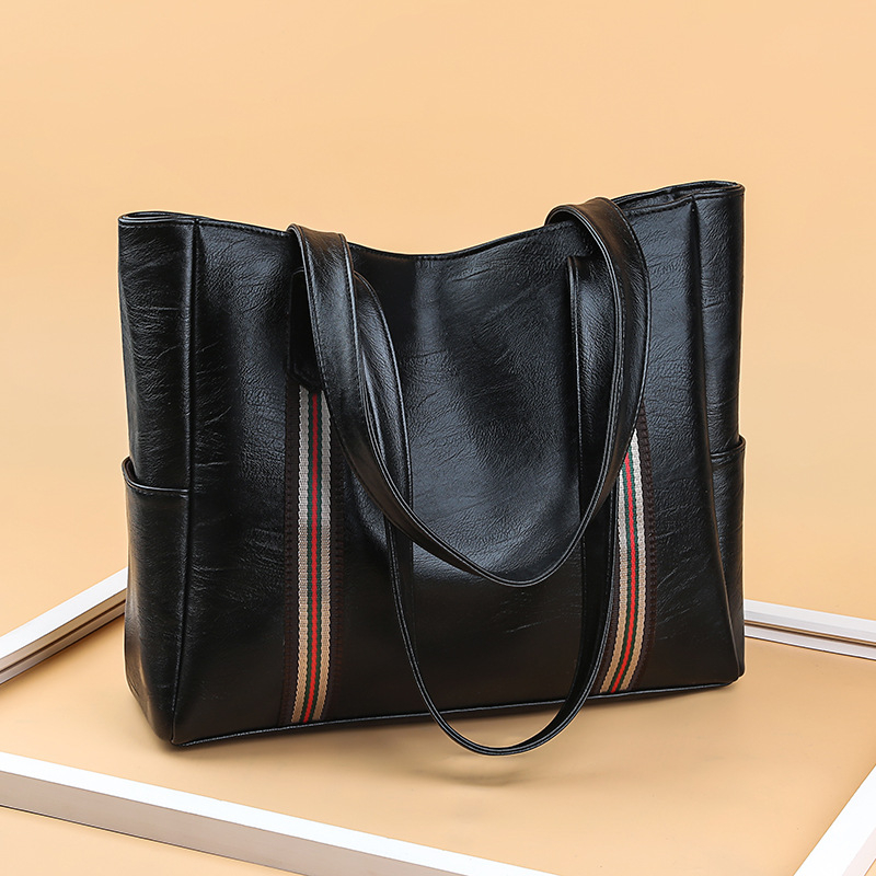 Geantă Tote din PU pentru femei, formă orizontală pătrată, închidere cu fermoar, buzunare interioare: buzunar cu fermoar, buzunar pentru telefon, buzunar ID