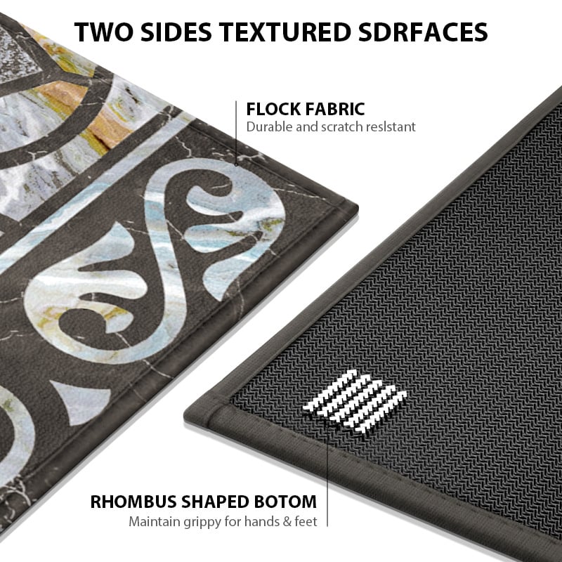 Sissekäigumatt - poolring, polüester kiud, kaasaegne lihtne stiil, pestav, kohandatav töötlemine.