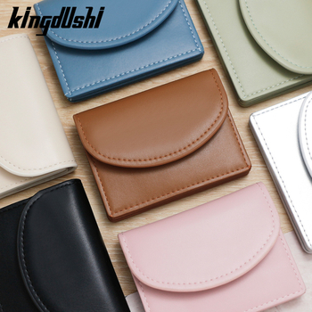 Kingdushi PU kartes maciņš – pilsētas minimalistiskais stils, ārkārtīgi viegls, bez oderes, ikdienas lietošanai