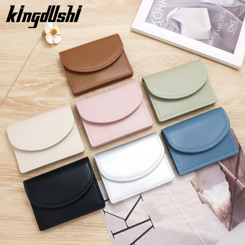 Kingdushi PU kartes maciņš – pilsētas minimalistiskais stils, ārkārtīgi viegls, bez oderes, ikdienas lietošanai