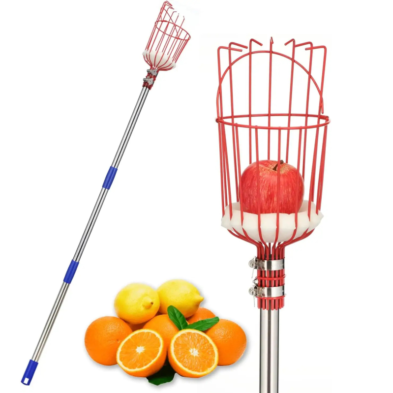 OASIS Alat za branje voća s odvojivim dizajnom za visoke stabla, pogodan za jabuke, breskve, šljive, kruške i druga voća