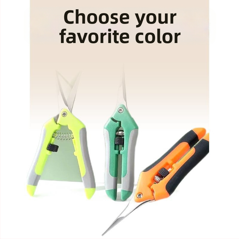 Неръждаеми стоманени градински подрязващи ножици, с печат на лого, възможност за персонализация, стил модерна простота, пролет 2020