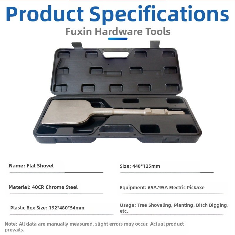 65A Електрическа кирка с разширена глава на лопатата и удебелено острие — шестоъгълна дръжка, Fu Xin
