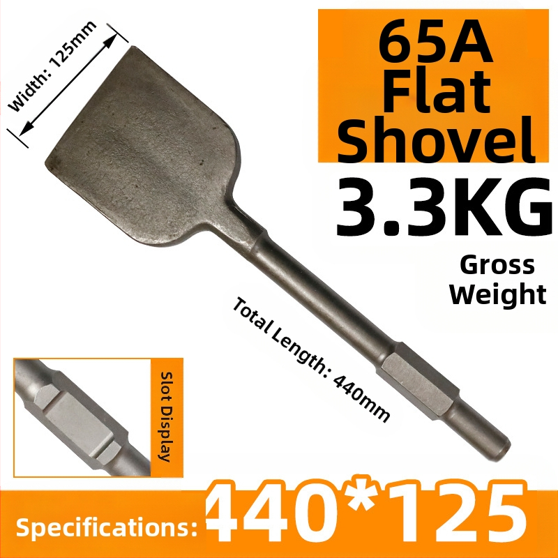 65A Електрическа кирка с разширена глава на лопатата и удебелено острие — шестоъгълна дръжка, Fu Xin
