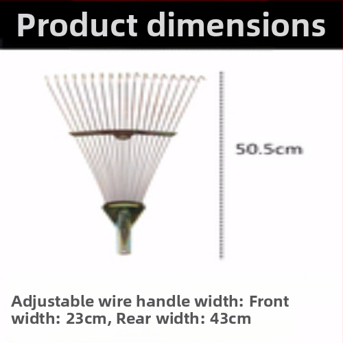 Αναδιπλούμενο μεταλλικό σύρμα φτυάρι φύλλων για κήπο και οικιακή χρήση