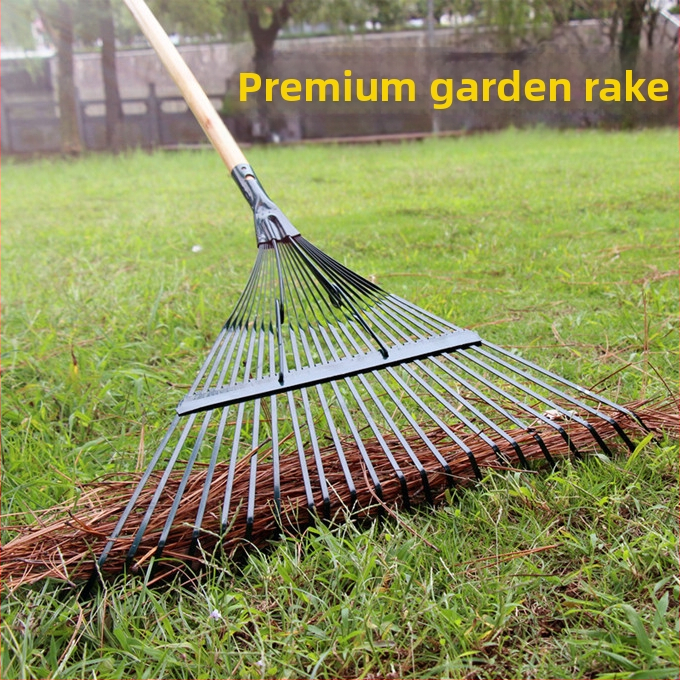Сгъваемо стоманено гребло за листа с телено жило – градина и домашна употреба
