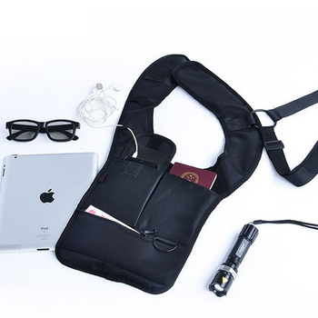 YXB-001 Θήκη καρτών/ταυτότητας από νάιλον, κοντά στο σώμα, με προστασία από κλοπή, για ταξίδια