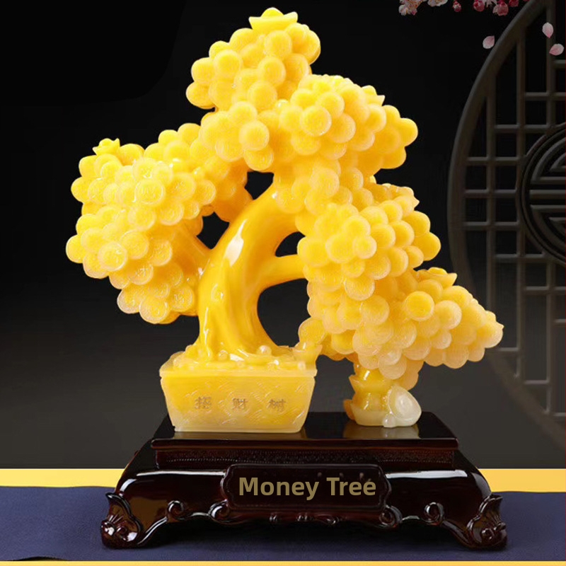 Δέντρο της Ευτυχίας – διακοσμητικό δέντρο από ρητίνη, κινεζικού στυλ δώρο για γραφείο και οικιακή διακόσμηση