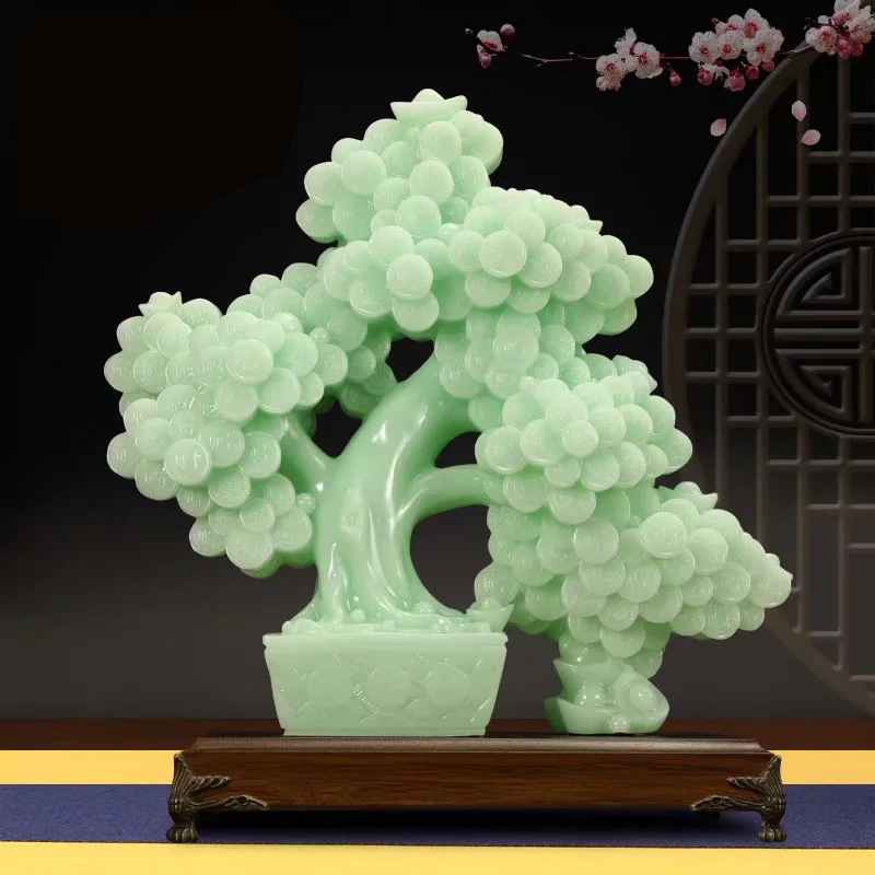 Δέντρο της Ευτυχίας – διακοσμητικό δέντρο από ρητίνη, κινεζικού στυλ δώρο για γραφείο και οικιακή διακόσμηση